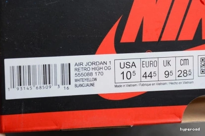 Hyperoad CLASS HIGH JORDAN JORDAN - 'FIRST AIR AIR FLIGHT' - 1 OG RETRO 1125